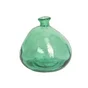 Vase verre vert, Organic, 18 x 18 cm