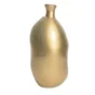 Vase verre , doré mat 25 cm H51cm