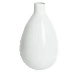 Vase verre blanc, Noctis, 27 x 42 cm