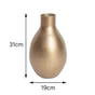 Vase verre doré, Noctis, 19 x 31 cm