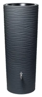 Récupérateur d'eau aérien cylindrique gris graphite 350 l