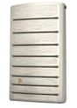 Récupérateur d'eau aérien extra slim rectangulaire mural sable 400L