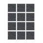 Lot de 12 patins feutre adésif à bord arrondi, SCOTCH, 24 x 22 mm, gris