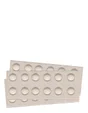 Lot de 16 butées amortissement adhésives pvc transparent SCOTCH diam.8 mm