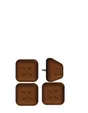 Lot de 4 patins adhésifs alvéolé eur, SCOTCH, 24 x 24 mm, marron