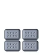 Lot de 4 patins adhésifs alvéolé eur, SCOTCH, 35 x 24 mm, gris