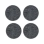 Lot de 4 patins feutre adhésif, SCOTCH, diam. 34 mm, gris