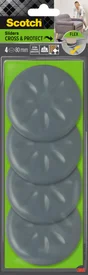 Lot de 4 patins adhésifs eur, SCOTCH, diam. 80 mm
