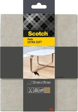Plaque feutre en laine adhésif à découper, SCOTCH, 215 x 170 mm, beige