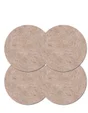 Lot de 4 patins feutre en laine adhésif, SCOTCH, diam. 50 mm, beige