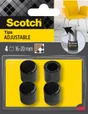 Lot de 4 embouts multitaille, SCOTCH, diam. de 16 à 20 mm, noir