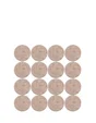 Lot de 16 patins feutre en laine adhésif, SCOTCH, diam. 17 mm, beige