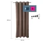 Rideau thermique occultant, RAGNAR Taupe TRENCH 3 INSPIRE, l.140 x H.280 cm