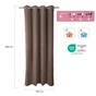 Rideau thermique occultant, RAGNAR Taupe TRENCH 3 INSPIRE, l.140 x H.280 cm