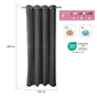 Rideau thermique occultant, RAGNAR PARIS 2 gris foncé INSPIRE, l.140 x H.280 cm