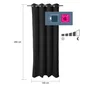 Rideau thermique, RAGNAR INSPIRE, l.140 x H.280 cm, noir
