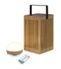 Lampe solaire et rechargeable USB Okinawa 900 Lumen bambou NEWGARDEN