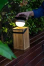 Lampe solaire et rechargeable USB Okinawa 900 Lumen bambou NEWGARDEN