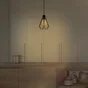 Suspension INSPIRE Pyros E27 diam. 15 cm métal/raphia