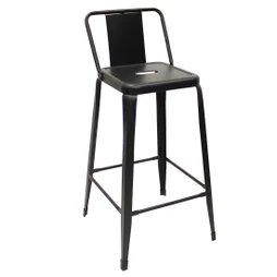 Tabouret de bar Vintage, noir H.83 cm