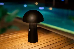 Lampe de table rechargeable, NEWGARDEN Shitake, 200 lumens, noir