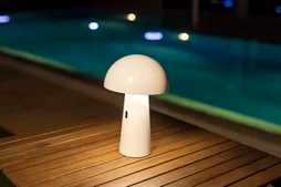 Lampe de table rechargeable, NEWGARDEN Shitake, 200 lumens, blanc