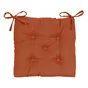 Galette de chaise Luck polycoton, 40x40cm, lava 3 terracotta, Inspire