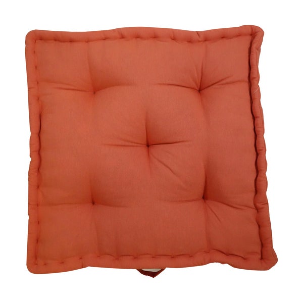 Coussin de sol Luck, orange l.40 x L.40 cm INSPIRE