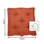 Coussin de sol Luck, orange l.40 x L.40 cm INSPIRE