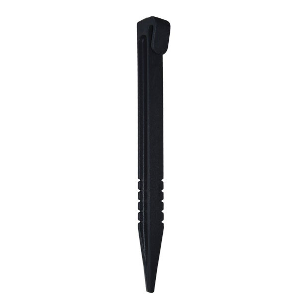 Lot de 12 piquets à planter ECOFIRST pvc noir, H.26.5 x L.5 cm