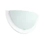Applique e27 verre opaque, métal blanc, INSPIRE Iceberg
