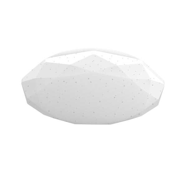 Plafonnier led intégrée design, variations de blancs, INSPIRE Lilly, diam.50 cm