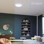 Plafonnier led intégrée design, variations de blancs, INSPIRE Lilly, diam.50 cm