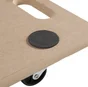 Plateau roulant bois, charge supportée 150 kg