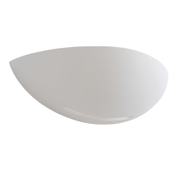 Applique plâtre Sestrière, E27, blanc, Inspire