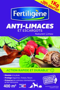 Insecticide granulé anti limace, FERTILIGENE,  1.2kg