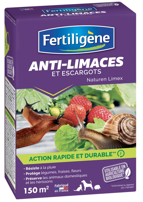 Insecticide granulé anti limace, FERTILIGENE, 0.450kg