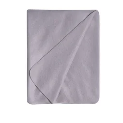 Plaid Basic, gris l.120 x L.160 cm INSPIRE