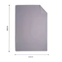 Plaid Basic, gris l.120 x L.160 cm INSPIRE