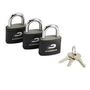 Lot de 3 cadenas à clé STANDERS acier, l.41 mm