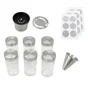 Kit 6 pots épices + étiquettes + entonnoir + moulin