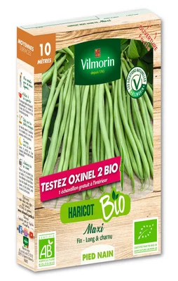 Graines de potager haricot nain maxi bio 100 g Vilmorin