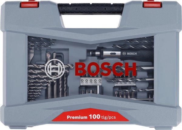 Coffret de perçage et de vissage multimatériaux 100 pièces, BOSCH