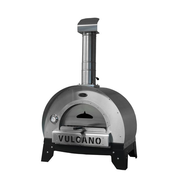Four à pizza en acier gris Adj-vlo, l.66 x L.74 x H.154 cm