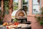 Four à pizza en acier gris Adj-vlo, l.66 x L.74 x H.154 cm