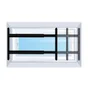 Grille télescopique, AFBAT, 2 barreaux de 55 à 103 cm gris anthracite