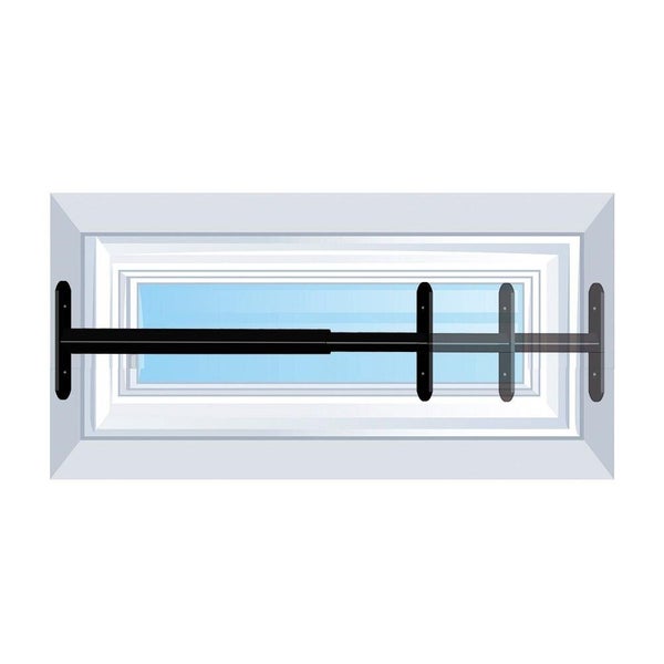 Grille télescopique, AFBAT, 1 barreau de 30 à 55 cm gris anthracite