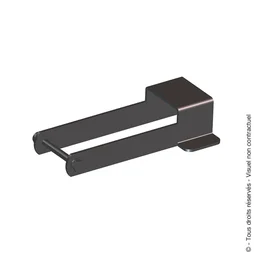 Verrou de barrière à bascule, noir