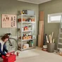Etagère métal  bois l90 x H180 x P40cm 5 tablettes SPACEO