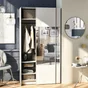 Lot de 4 poignées INSPIRE pour 2 portes coulissantes Evo'm H.230,4 cm blanc